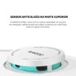 Aspirador de Pó Robô W4000 48W 120 Min com Mop Giratório Branco e Preto 110V