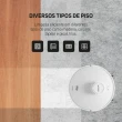 Aspirador de Pó Robô W4000 48W 120 Min com Mop Giratório Branco e Preto 110V