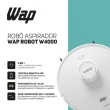 Aspirador de Pó Robô W4000 48W 120 Min com Mop Giratório e Controle por Aplicativo Branco e Cinza