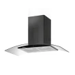 Coifa Parede Milano Gallant - Vidro Curvo - Preta Titanium 90cm 220V - . (GCO90VT1A-TT220)