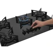 Cooktop Fit Line Fischer 5 Bocas Tc Trempe Iron Vidro Preto Bivolt 36325-102672