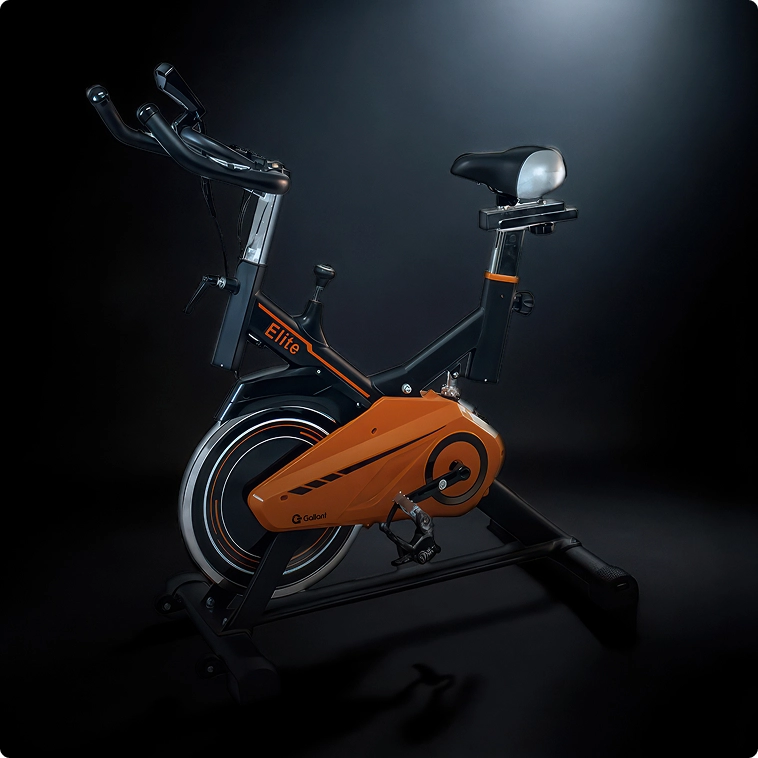 Foto da Bicicleta Spinning Gallant Elite Spinning Mecânica de lado