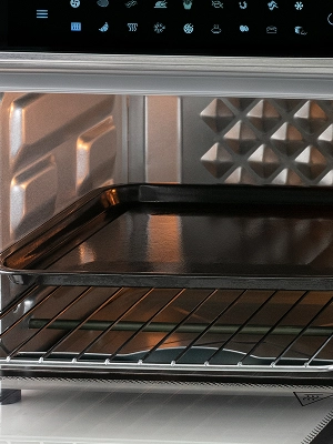 imagem ilustrativa de um forno digital aberto